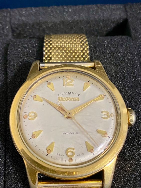 Montre Automatique Marbex Pour Femme - Boîtier Et Bracelet Plaqué Or - Occasion