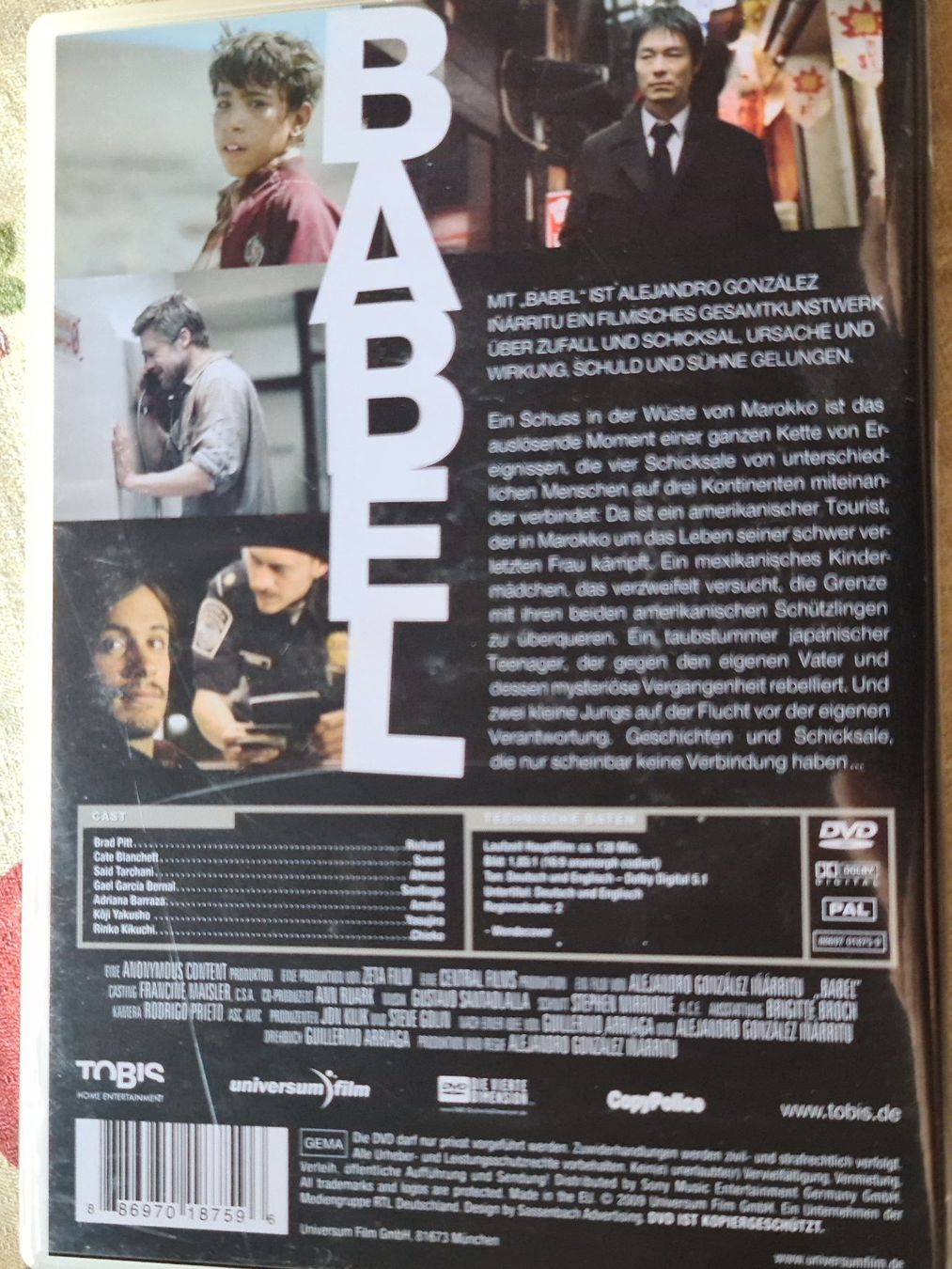 Tutti i DVDs: DVD Babel – Usato da Dintikon venduto da Vexi 1