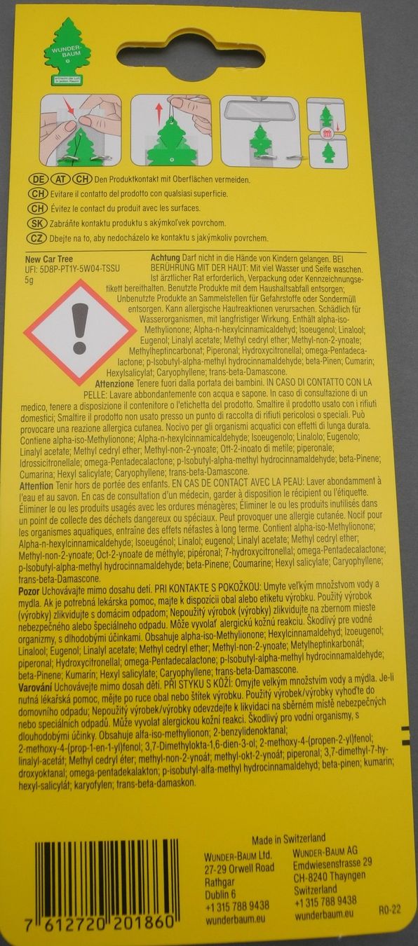 Spray per ambienti: 6 Stk. Wunder-Baum Lufterfrischer, div. Düfte, Nr. 5a – Nuovo e nell'imballaggio originale da Kottwil venduto da Crazyrolf 3