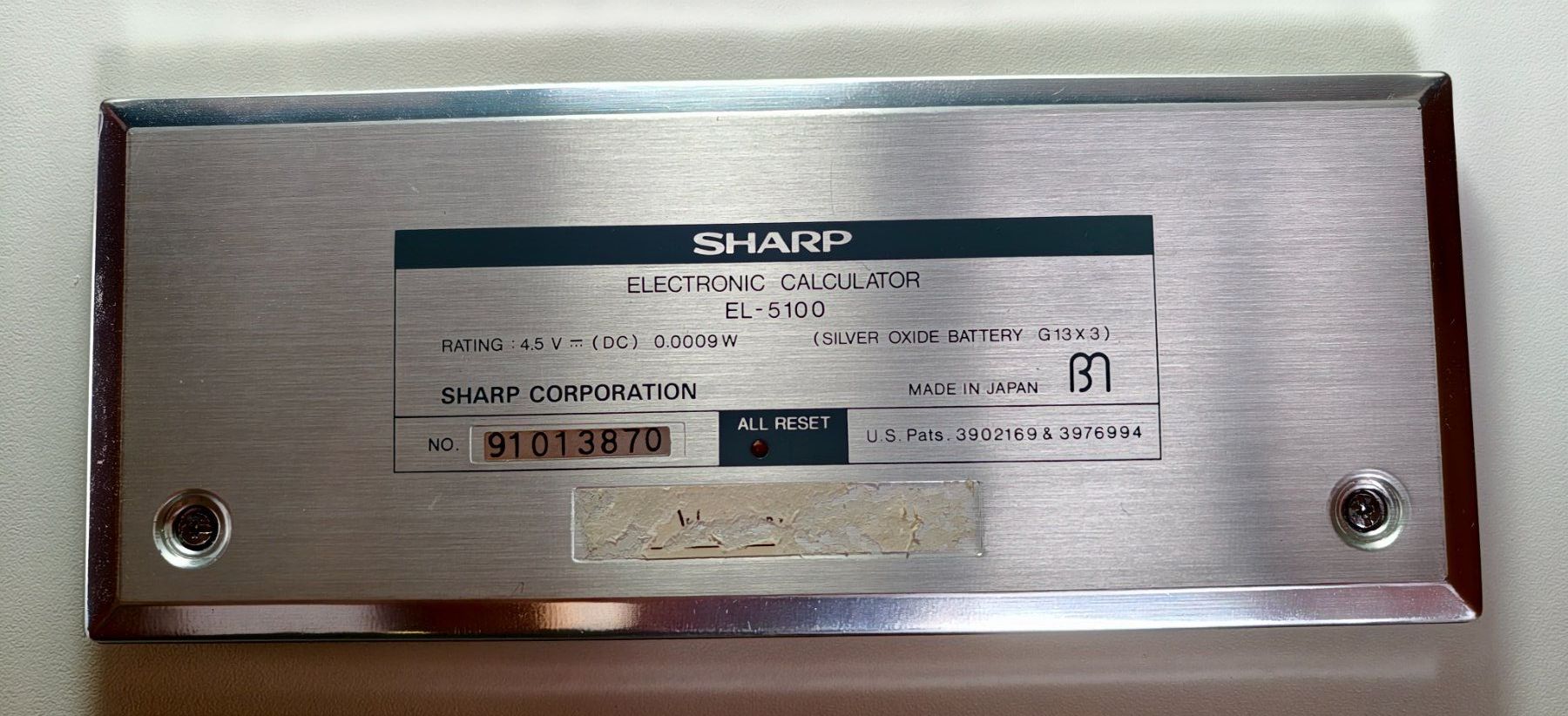 Sharp Calcolatrici tascabili: Sharp EL-5100 Scientific Calulator – Usato da Wettingen venduto da Sheriff9 1