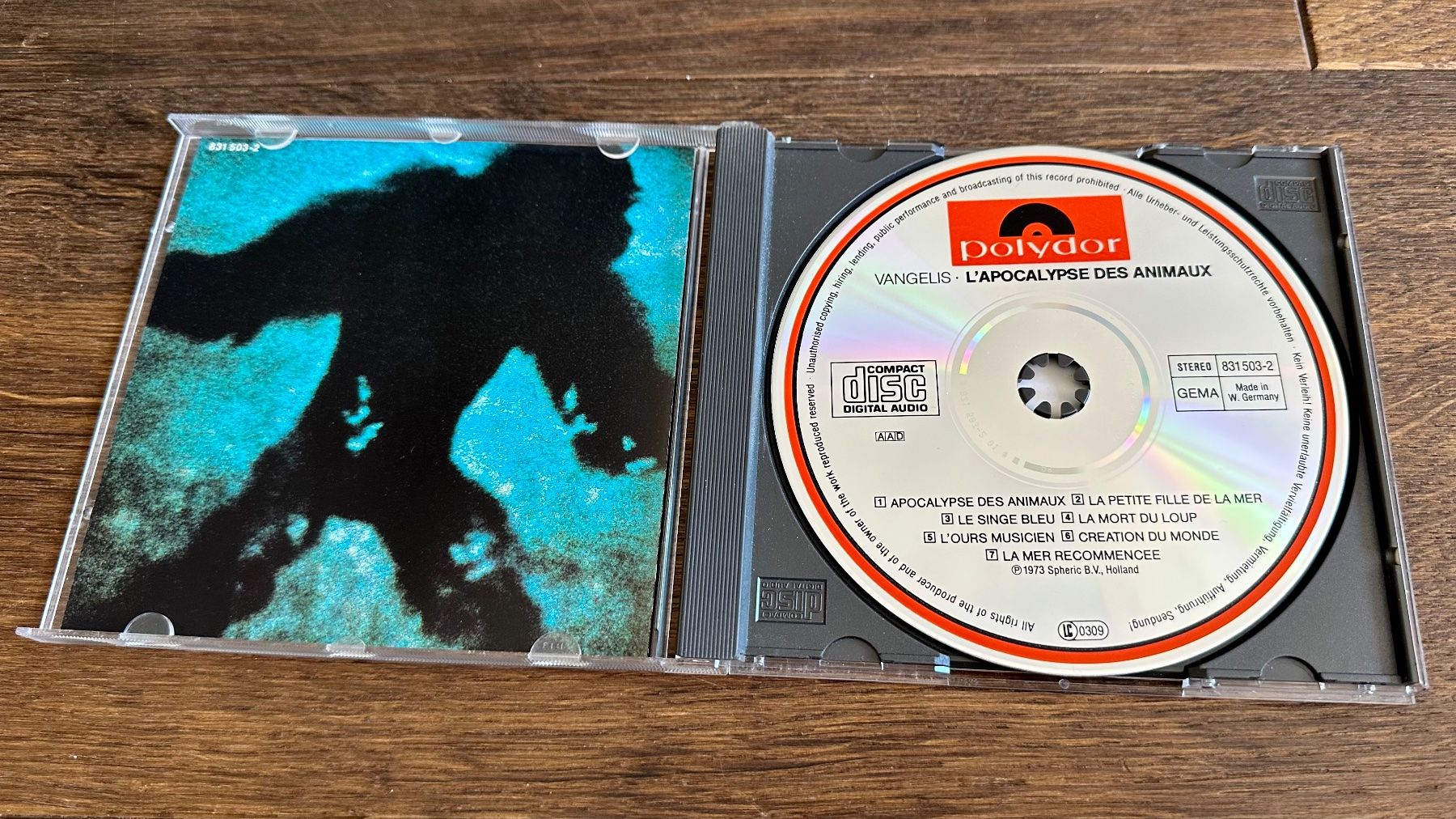 CD: Vangelis - L'apocalypse des animaux - CD – Usato da Pontresina venduto da il-bain 2