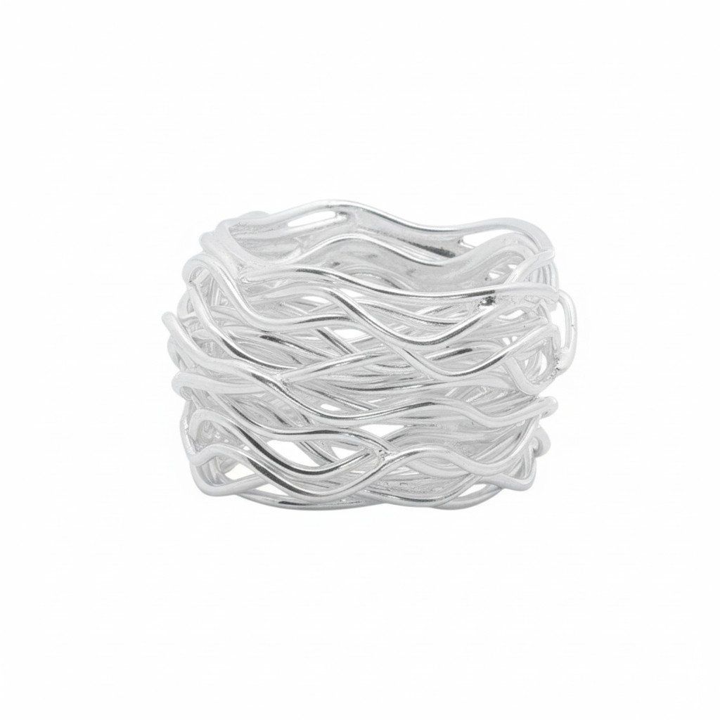 Olga Ribler Ringe: Breiter Silber Ring 925 16 mm Grösse 52 – Neu (gemäss Beschreibung) aus Luzern von Schmuckoutlet 1
