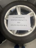 4 Audi Winterräder Continental 205/55 R16 gebraucht