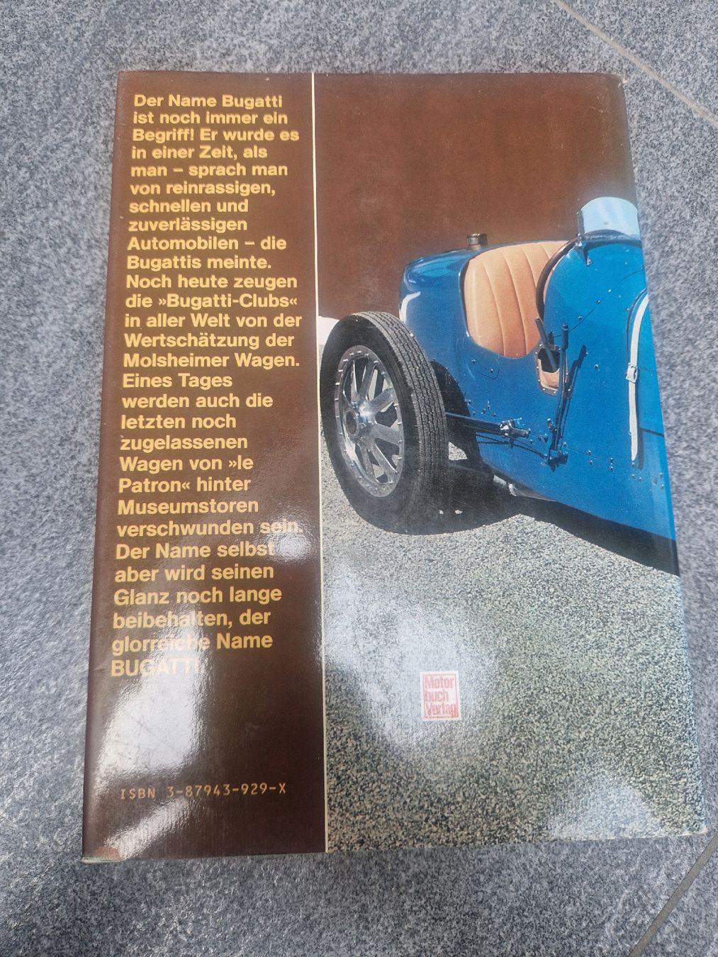 Bücher: Das Grosse Bugatti Buch – Neu (gemäss Beschreibung) aus Zofingen von TR1981 2