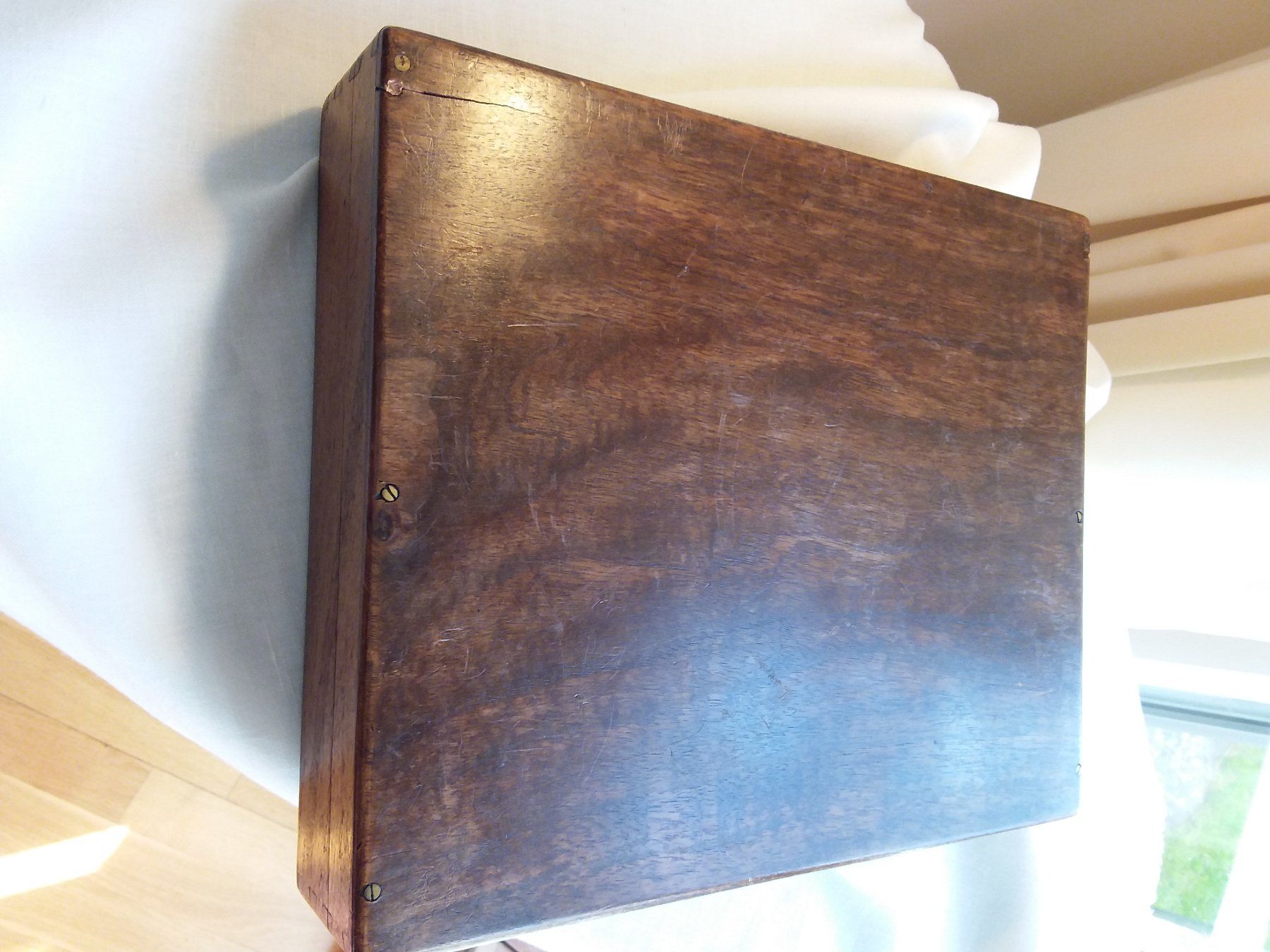 Valigie: Antike Handmade Mahagony Box England, ca 1880 – Usato da Zürich venduto da SciTec 5