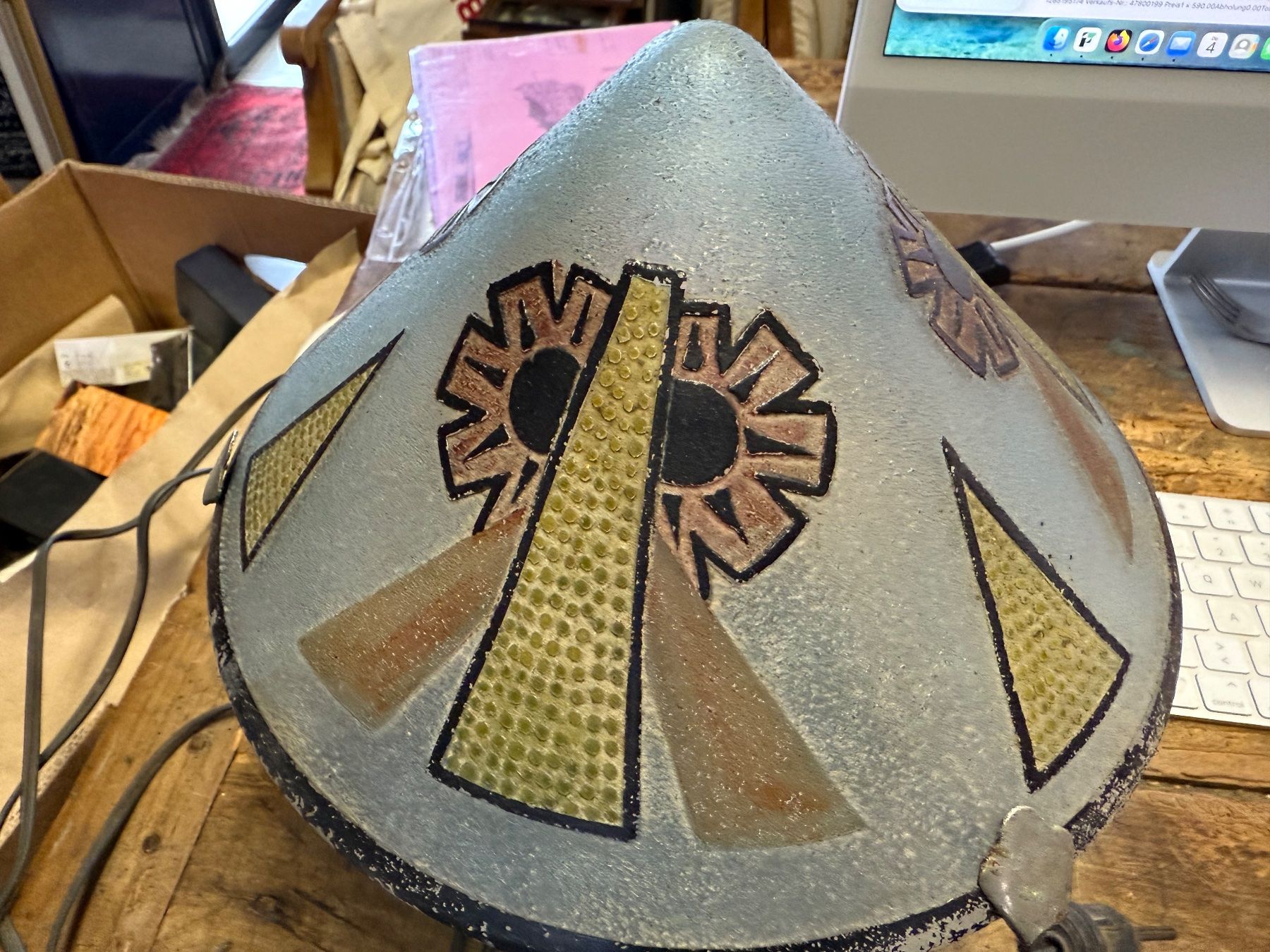 Lampen: Antike Art Deco Glas Lampe Frankreich – Gebraucht aus Bern von Jwpm66 2