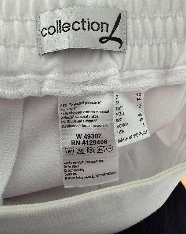 Pantaloni: Weisse Hose Grösse 40 – Usato da Basel venduto da Annikalypse 4