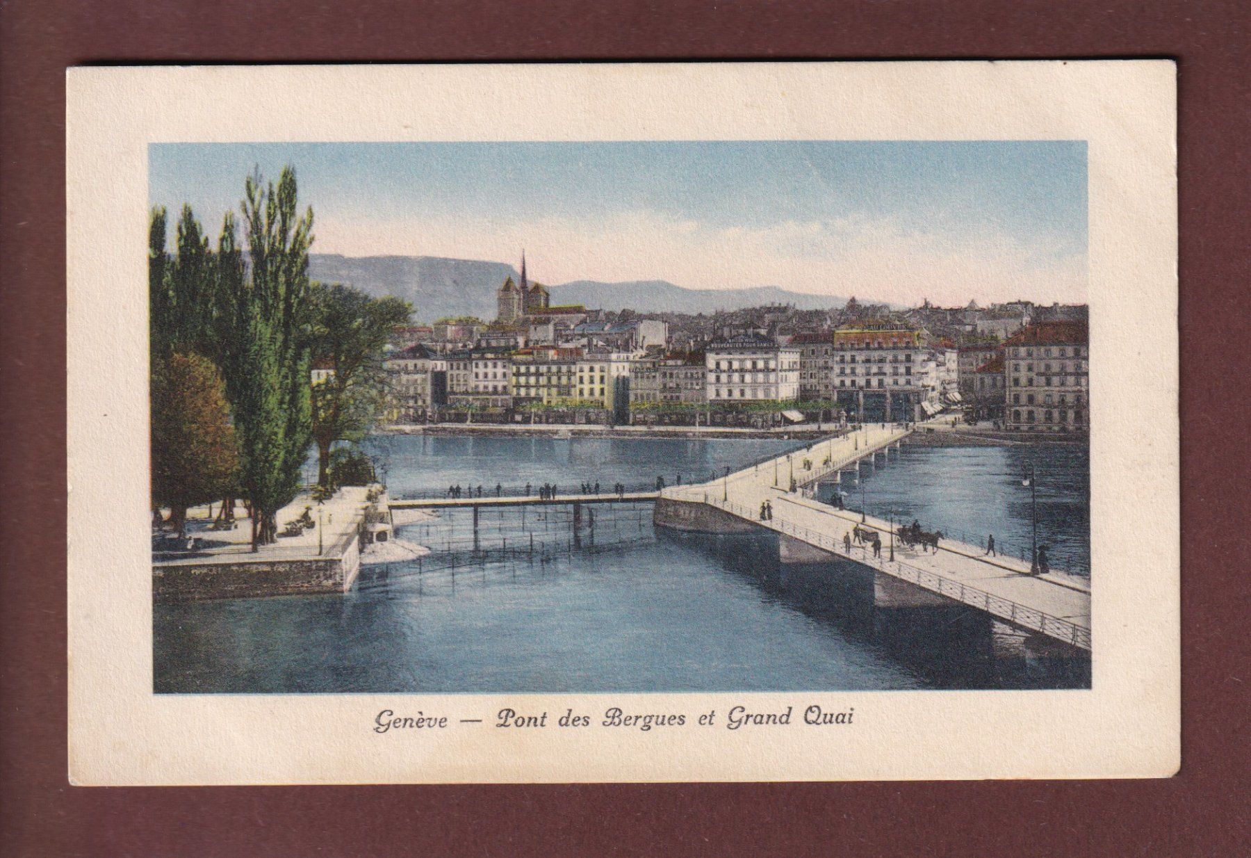 Cartes postales: GENEVE - Pont des Bergues – D'occasion à Pully par nicecards