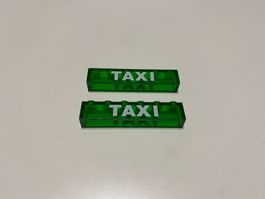 LEGO - 2 - TRANSPARENTE - TAXI - STEINE
