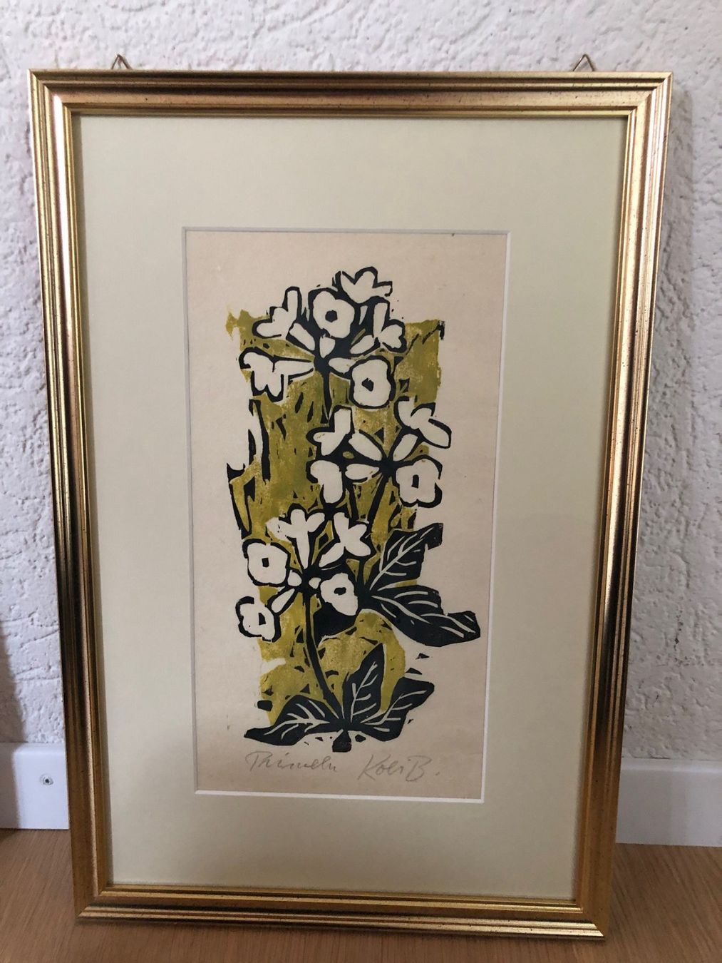 Dipinti: 2 Bilder (Originale) - Specht & Primeln von Kobi Baumgartner – Usato da Oberweningen venduto da Hermes010 2