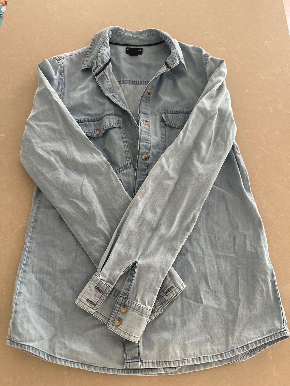 Cyrillus Camicette: 🩵 Cyrillus Paris Jeansbluse | Hellblau | Gr. 36 – Usato da Weggis venduto da _GMA9
