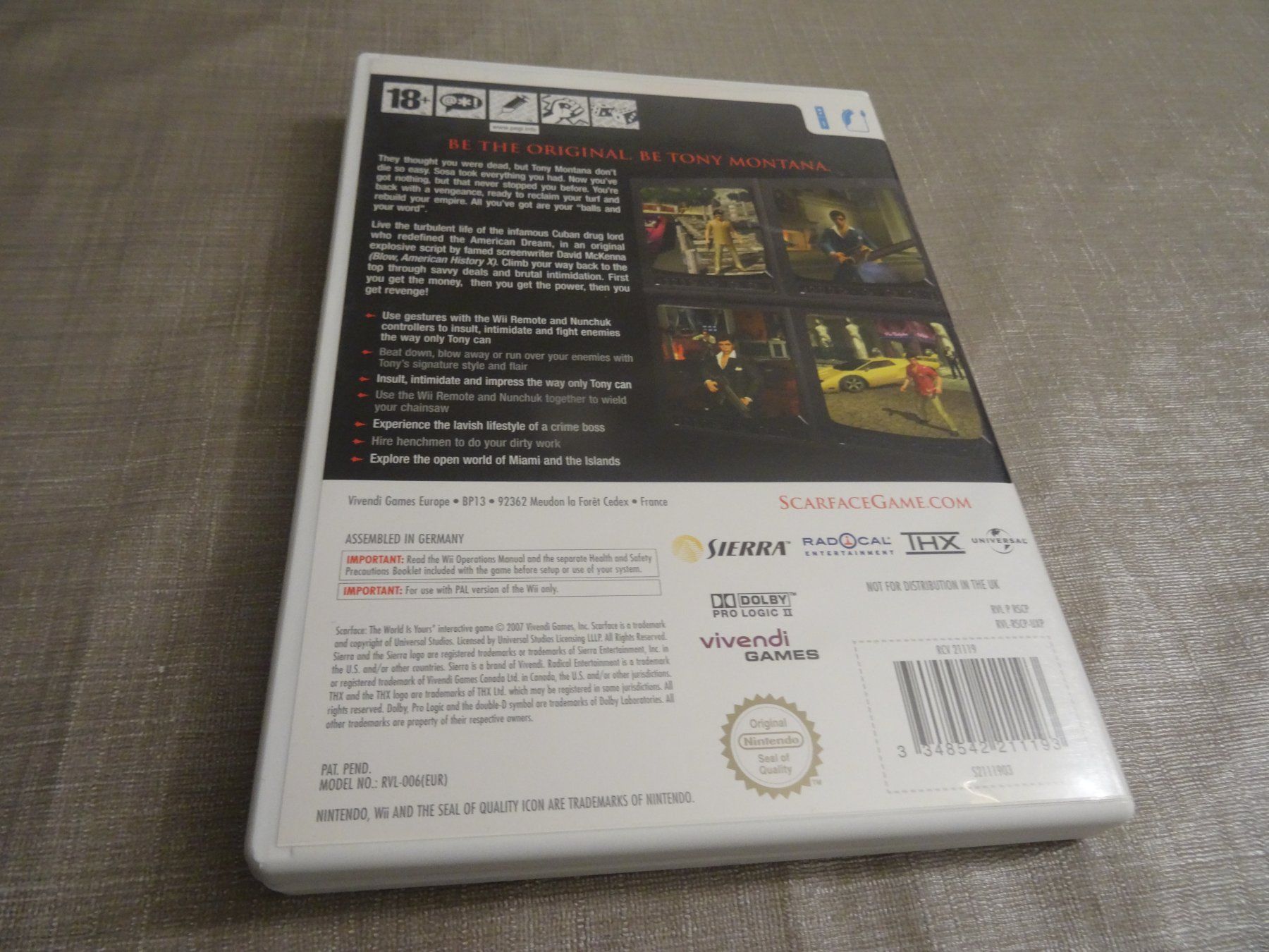 Nintendo Giochi: Scarface - The World is Yours - Wii – Usato da Olten venduto da Disc-Ausverkauf 2