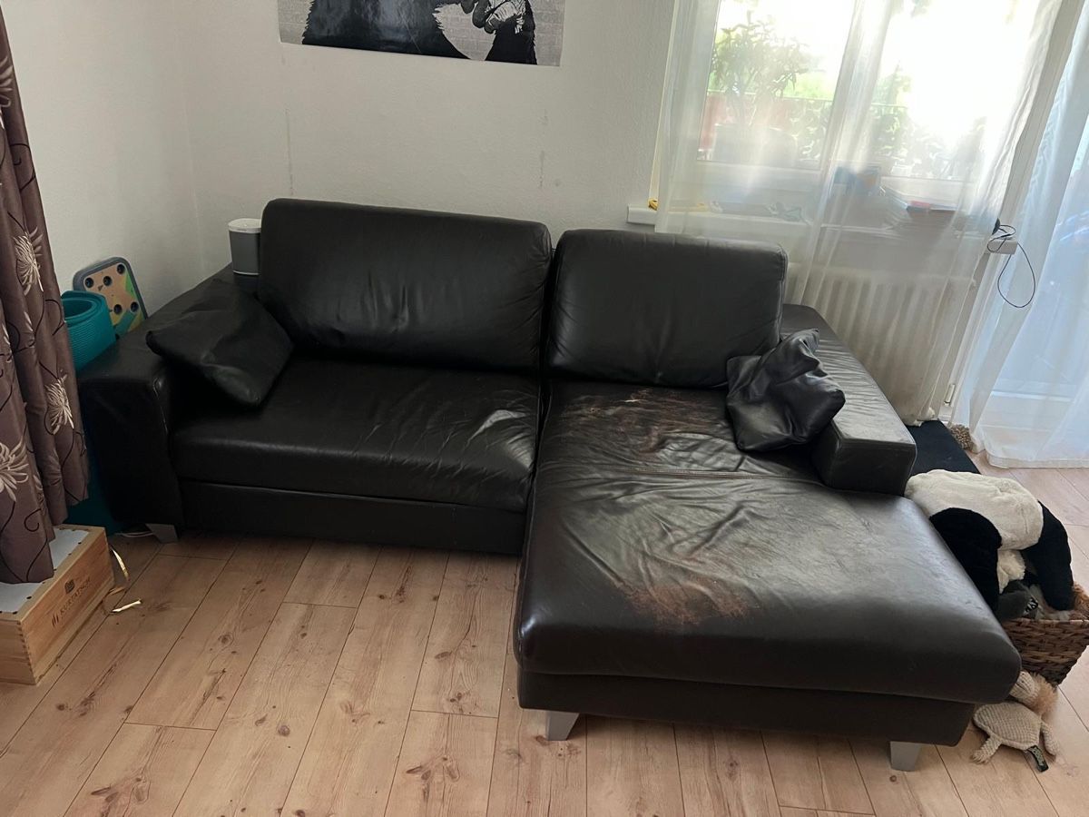 Divani: Ledersofa dunkelbraun – Usato da Luzern venduto da aezha