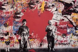 Charlie Chaplin und Einstein - love is the answer! 