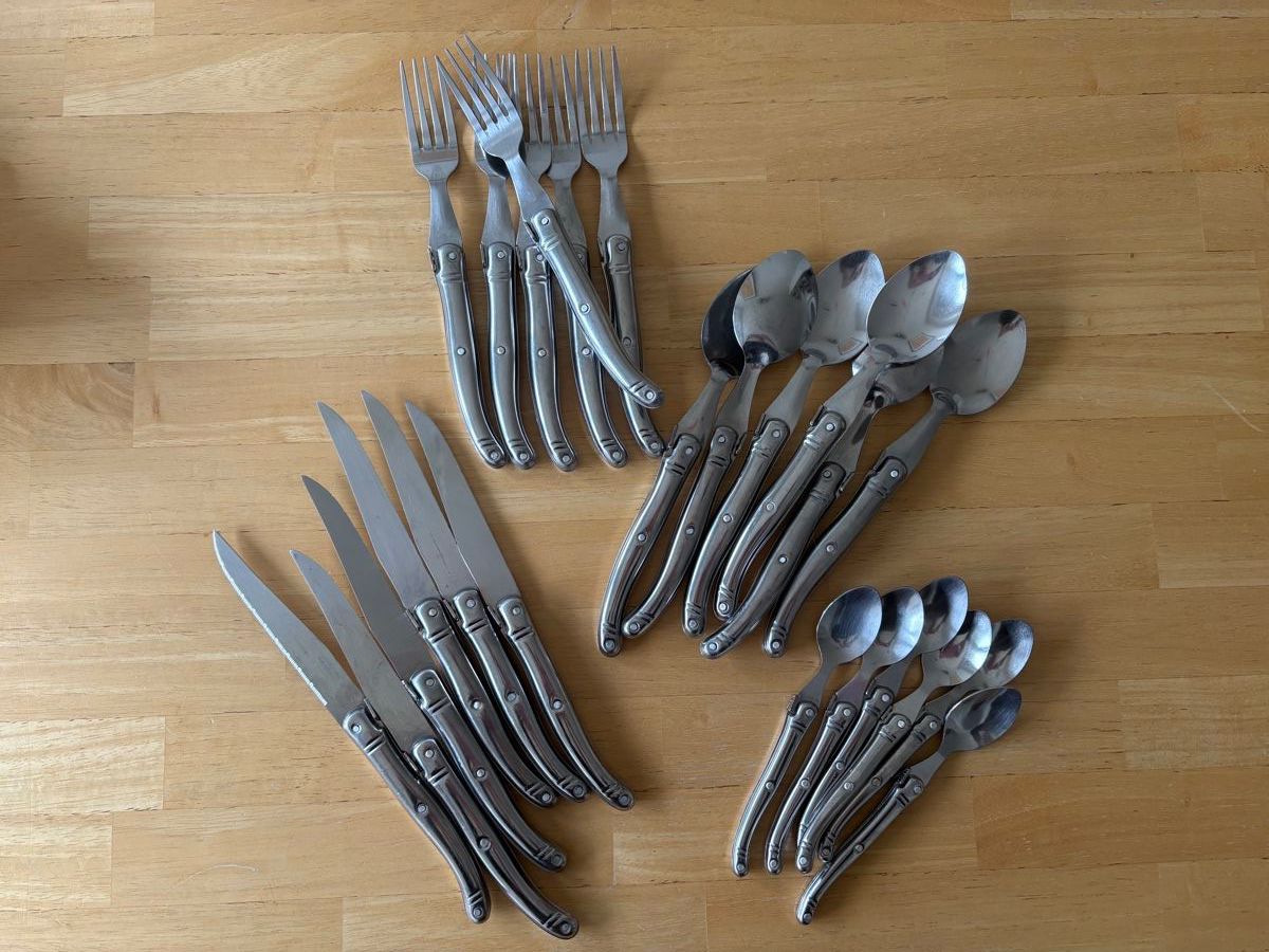 Laguiole Set di posate: Laguiole Heritage Besteck Set Edelstahl Silber – Usato da Luzern venduto da poe_5fml 3