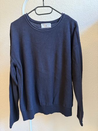 Pull bleu marine coton Rick Cardona, t.M/38