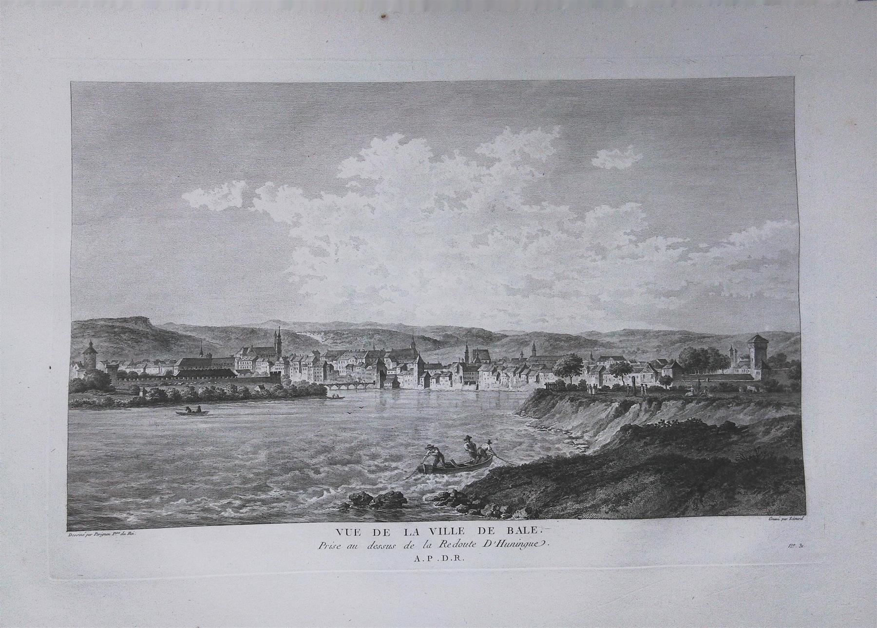 Incisioni: Basel Originalkupferstich von Perignon 1780 – Usato da Rafz venduto da Helvet32