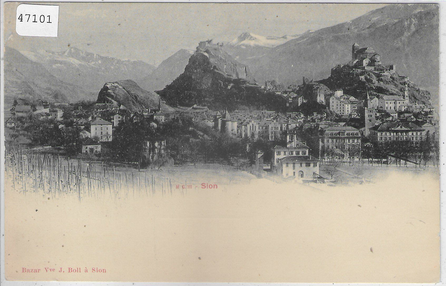 Cartes postales: Sion - Vue generale – D'occasion à Ettingen par Kartenplanet