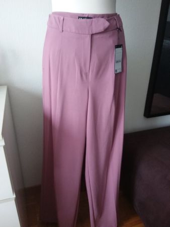 Pantalon large rose poudré C&A  38 Neuf