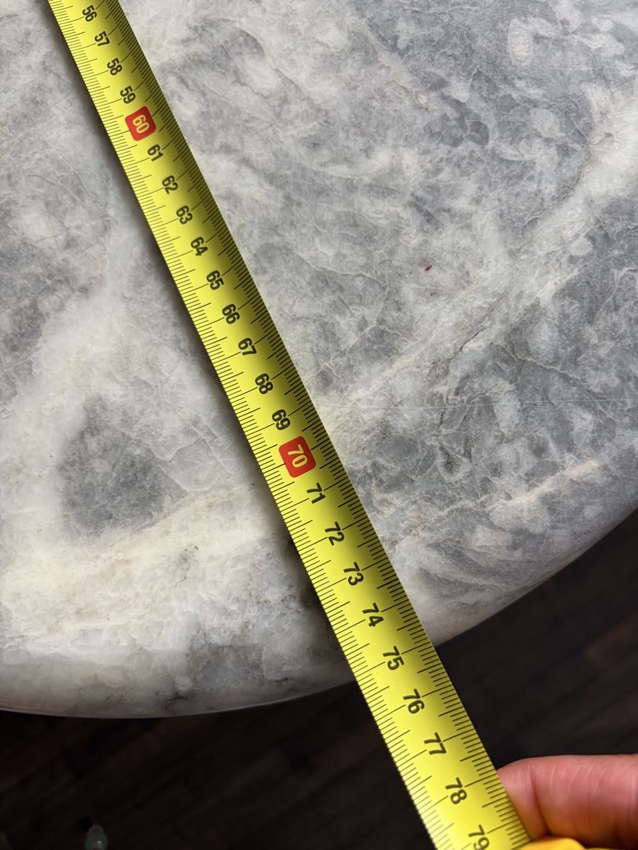 Tavoli: Marble Coffee Table Oval Grey White Marble Stone – Usato da Zürich venduto da wut_25df 9