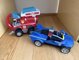 Paw Patrol Spielzeugfahrzeuge Marshall und Super Chase