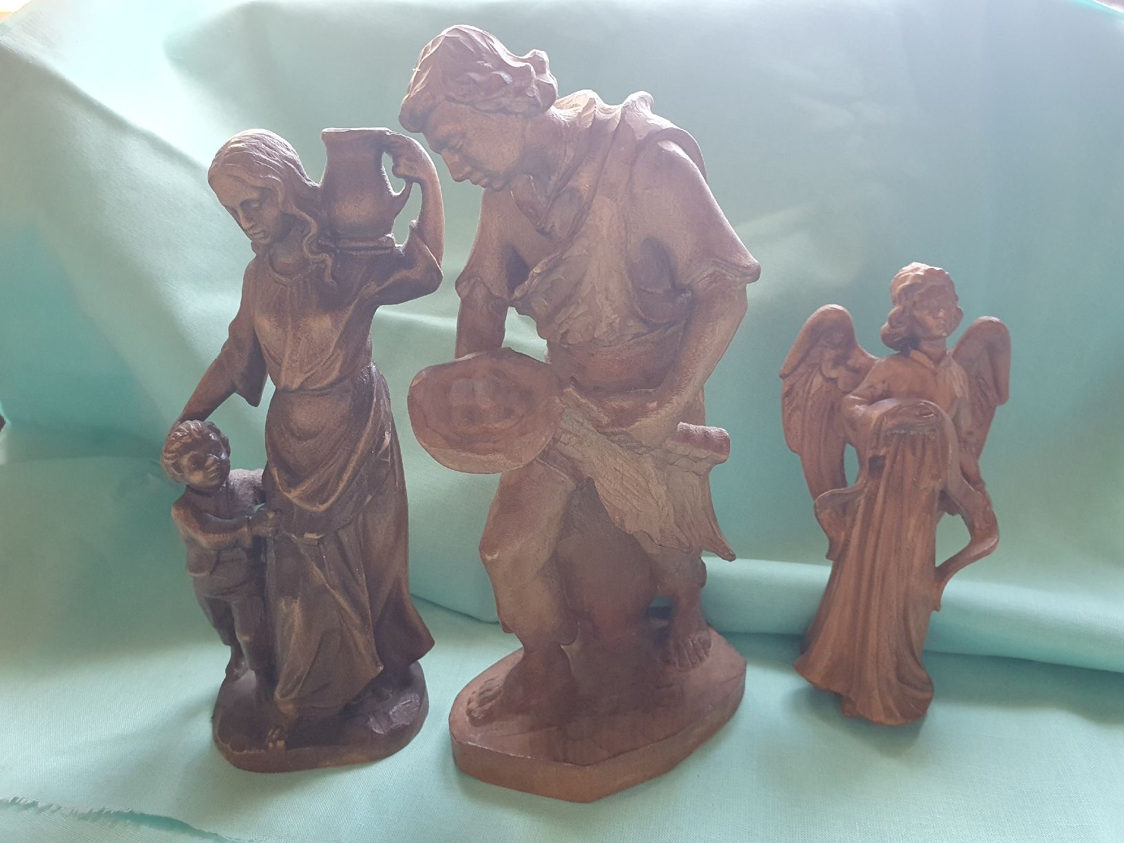 Statuette: 3 handgeschnitzte Krippenfiguren – Usato da Eggerberg venduto da wellros