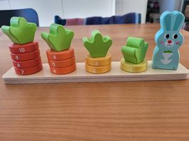 Stapelspiel mit Nummerierung