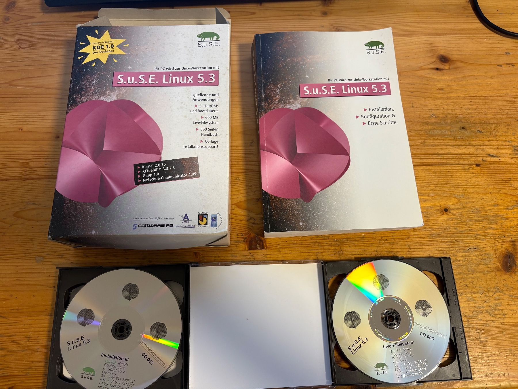 Software: S.u.S.E. Linux 5.3 Big Box CIB – 5 CDs + deutsches Handbuch – Gebraucht aus Märstetten von fury_psg 4