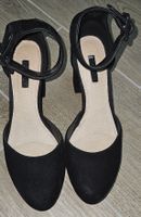 Elegante, schwarze Platteau Topshop-Highheels, Grösse 40.
