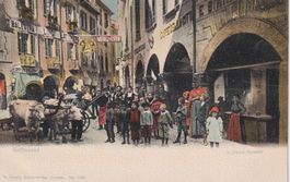 AK Bellinzona - Piazza Nosetto, inizio 1900, rara.