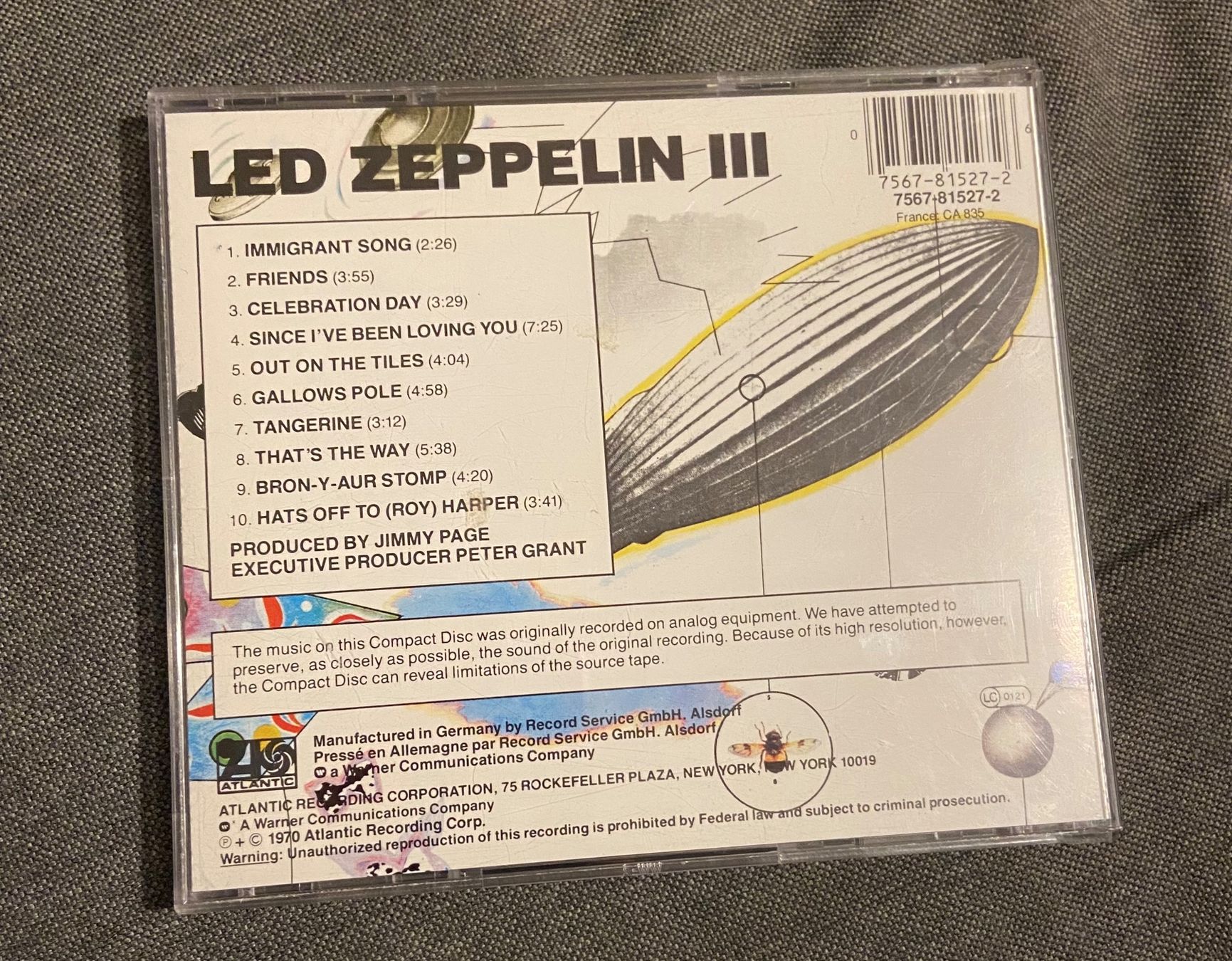 CDs: CD Led Zeppelin III (1970) – Gebraucht aus Luzern von Lycka24 1