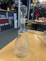 Glaskaraffe mit Glasstopfen, Vintage