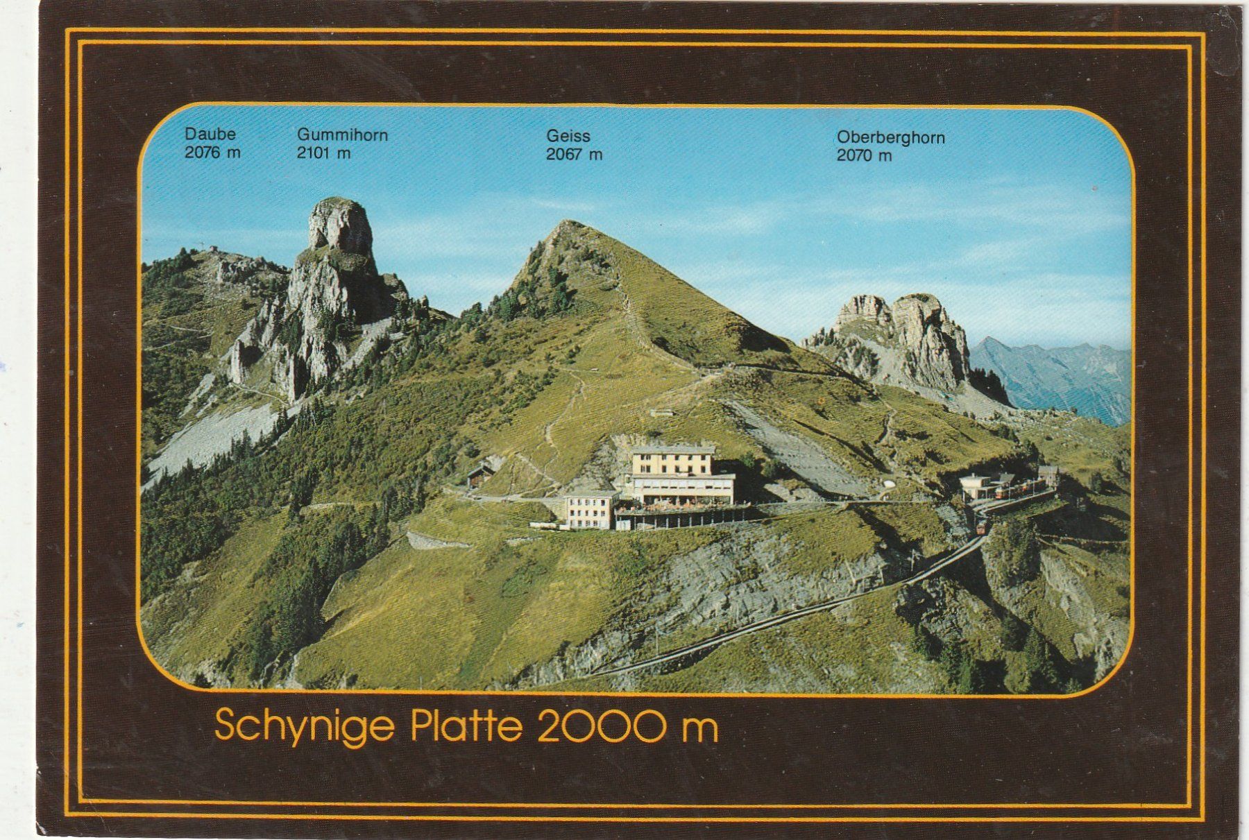 Cartes postales: Schyniger Platte – D'occasion à Lumbrein par made02