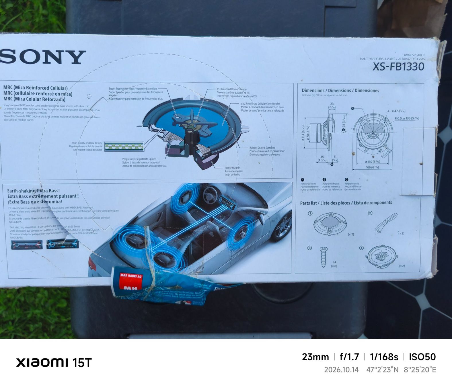 Casse acustiche: Sony XS-FB1330 Autolautsprecher – Usato da Weggis venduto da lakelucerne 1