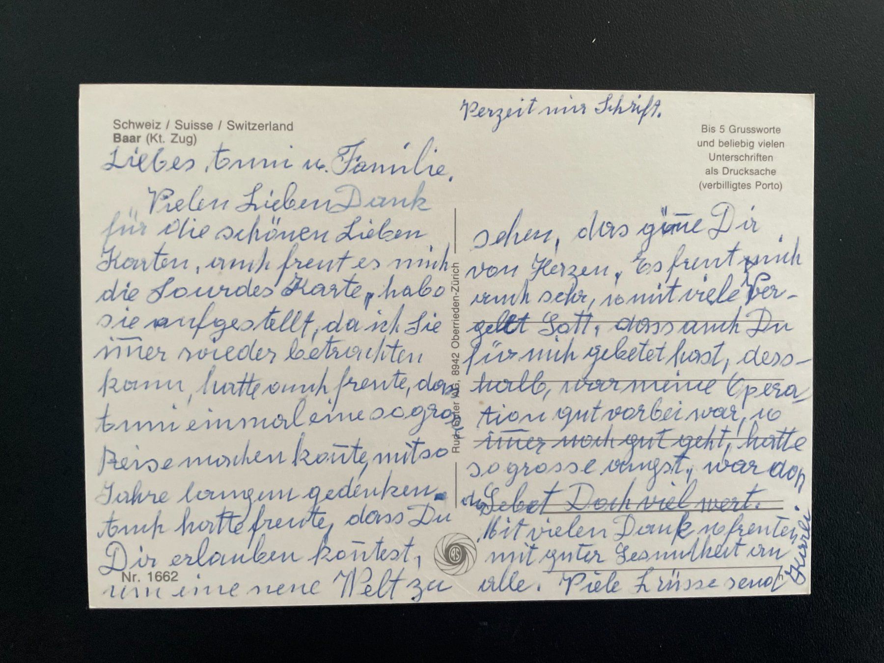 Cartoline postali: AK ZG Baar – Usato da Thal venduto da Danny82 1