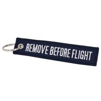 Schlüsselanhänger REMOVE BEFORE FLIGHT dunkelblau