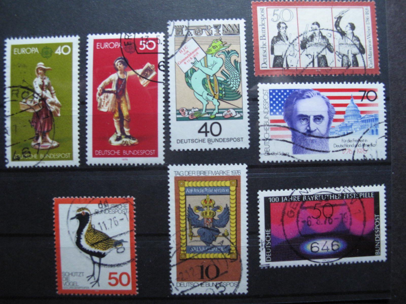 Tutti i francobolli: BRD 1976 Kunsthandwerk / Tag der Briefmarke gest – Usato da Wil SG venduto da fva01