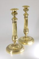 K0441 Antikes Kerzenständer-Paar Empire/Restauration ~1825
