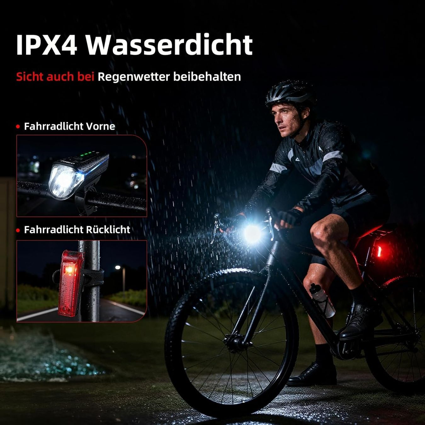 Ersatzteile: Fahrradlicht Set StVZO 100 Lux USB-C – Neu und originalverpackt aus Suhr von SchnapperCH 1