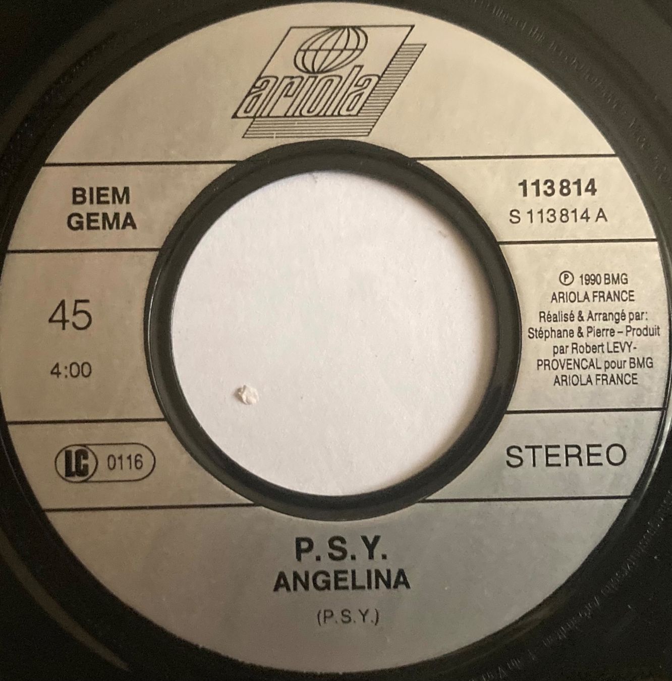 Vinyles: PSY - ANGELINA – D'occasion à Poliez-Pittet par Newtown-Records 2