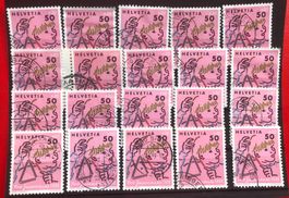Nr.J 308 Steckkarte mit Stempel Musizieren