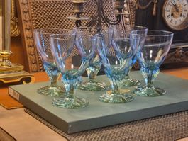 6 Bormioli Rocco Gläser – Vintage Art Glas, selten