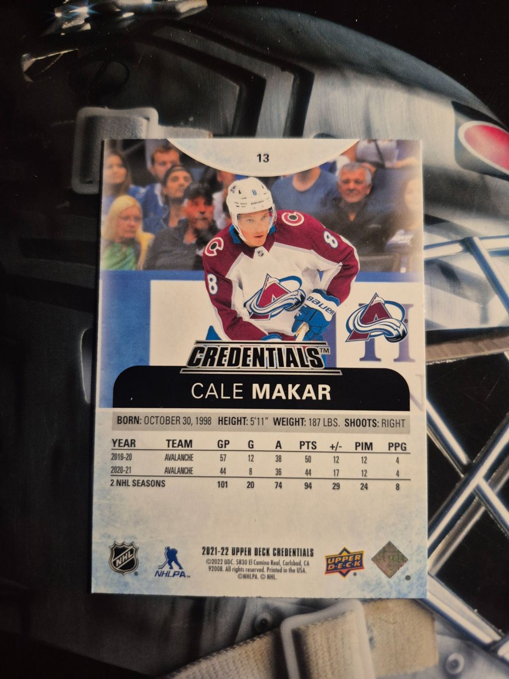 NHL Carte collezionabili: NHL Cale Makar Colorado Avalanche – Usato da Treiten venduto da Sauber73 1