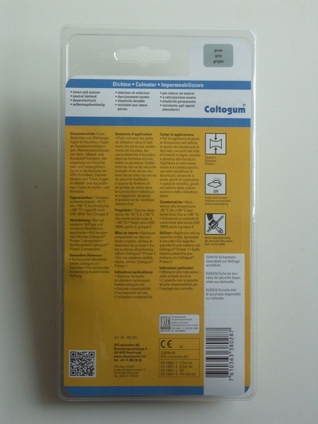 Materiale di riempimento: Dichtemasse Coltogum Standard Grau 60ml – Nuovo e nell'imballaggio originale da Herzogenbuchsee venduto da sellbeste 1
