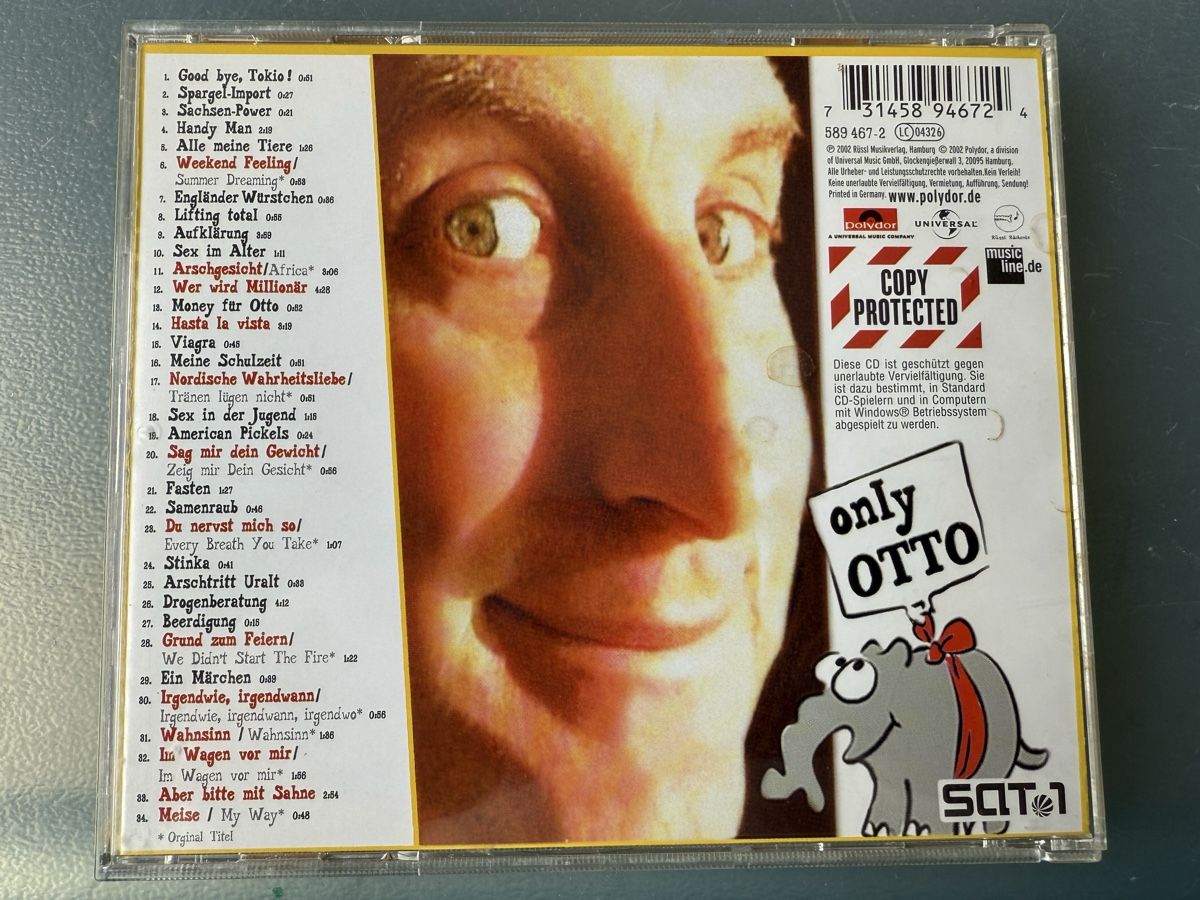 CDs: Otto - Only Otto – D'occasion à Oberried Brienz par Chyara 1
