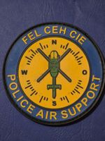 Polizei Abzeichen Badge CEH Police air support pvc Klett