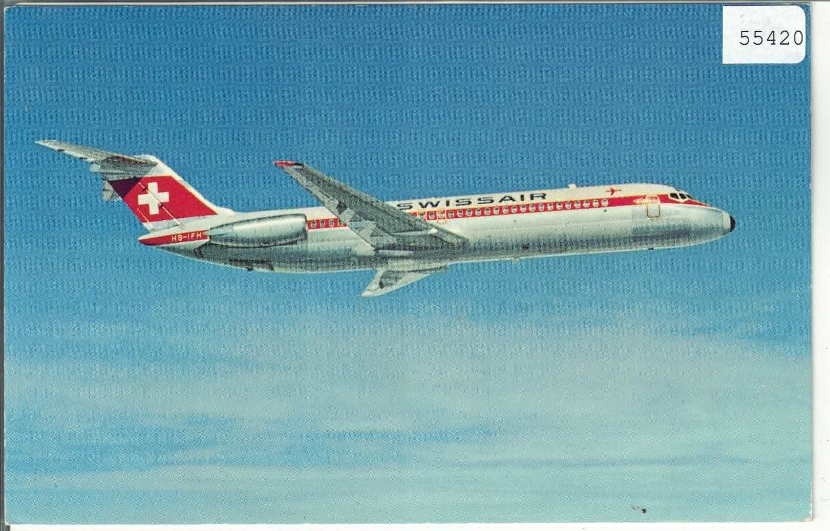 Ansichtskarten: Swissair - DC-9-32 – Gebraucht aus Ettingen von Kartenplanet