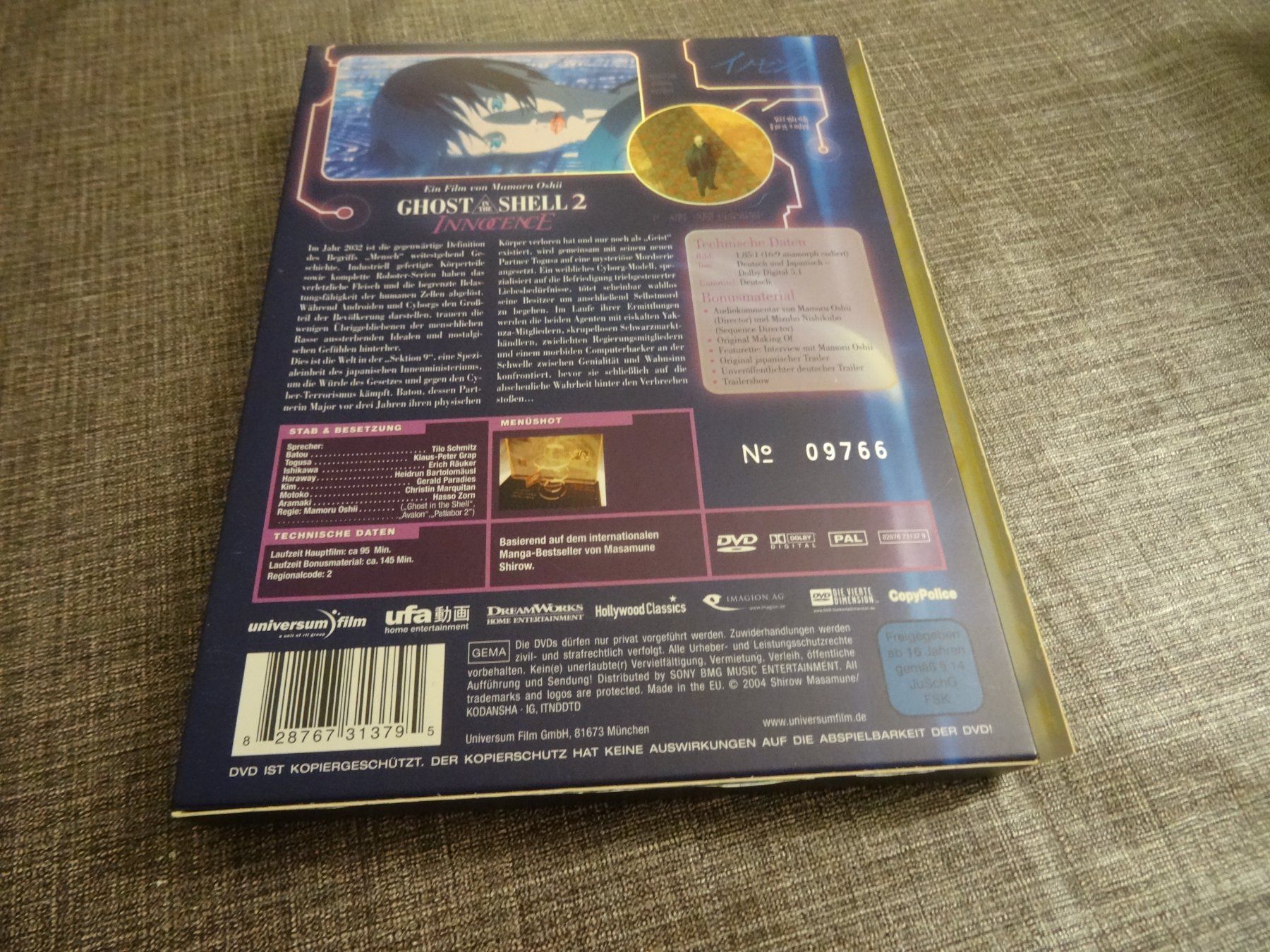 Tutti i DVDs: Ghost in the Shell 2: Innocence DVD – Usato da Olten venduto da Disc-Verkauf 1
