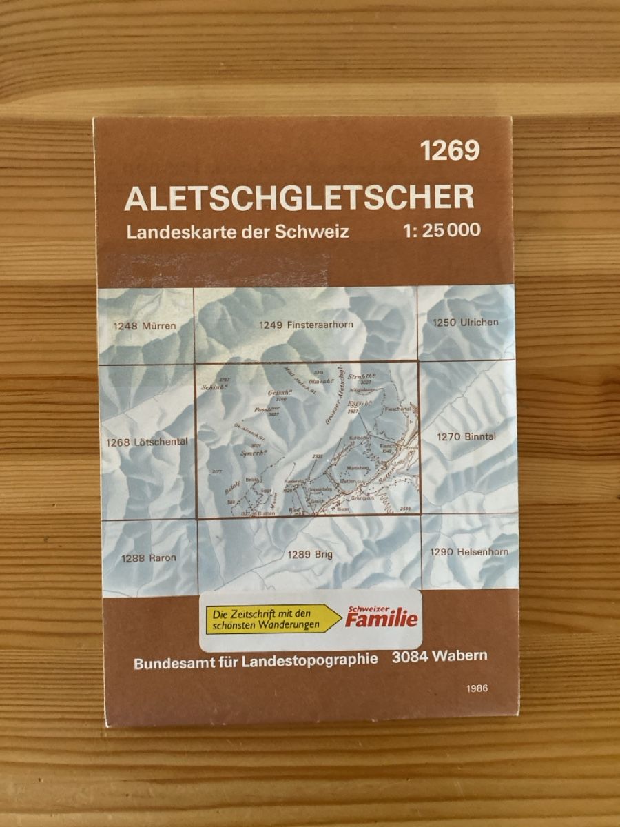 Cartine & Atlanti: Aletschgletscher Wanderkarte 1:25000 – Usato da thun venduto da Natsteffen