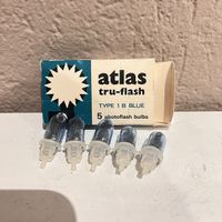 Atlas Tru-Flash Type 1B Blue: Seltene Fotoblitzbirnen